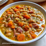 4 Ingredient Slow Cooker Bean Soup for 8