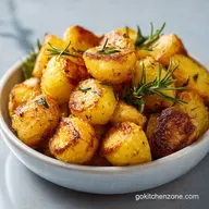 Air Fryer Garlic Herb Potatoes for 4 Servings