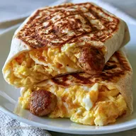 Breakfast Crunchwrap for 4 Servings