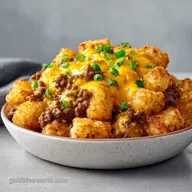 Easy Cheesy Tater Tot Casserole with Ground Beef in 55 Minutes