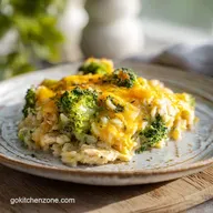 Chicken Broccoli Rice Casserole for 6 Servings