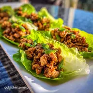 Chicken Lettuce Wraps Recipe for 4 Servings