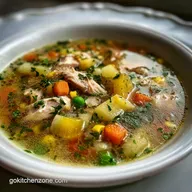 Chicken Vegetable Soup Ready in 30 Min: Silky Broth