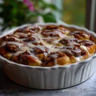 Cinnamon Roll Casserole: Creamy Custard Bake