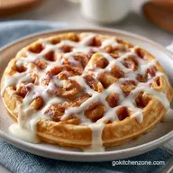 Cinnamon Roll Waffles in 25 Minutes