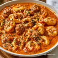 Creamy Crockpot Tortellini Soup for 6