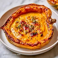 Roasted Creamy Fall Soup in Acorn Squash