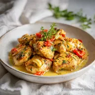 Creamy Garlic Chicken Skillet with Crispy Pan-Seared Crust