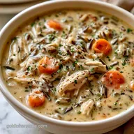 Creamy Crockpot Chicken Wild Rice Soup