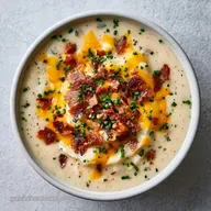 Crockpot Potato Soup for 8 Servings