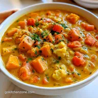 Crockpot Vegetable Curry Soup for 6