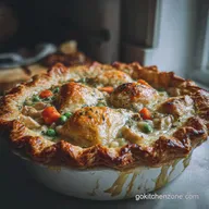 Chicken Pot Pie Recipe with Puff Pastry