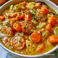 Fall Vegetable Soup with Chicken Sausage in 45 Minutes