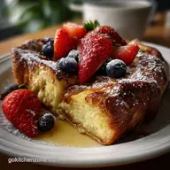 French Toast Casserole: Overnight Prep & Bake