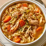Crockpot Chicken Noodle Soup Meal Prep