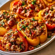 Healthy Crockpot Stuffed Peppers
