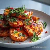 Honey Chili Smashed Sweet Potatoes: Crispy & Velvety