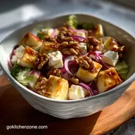 Autumn Harvest Honeycrisp Apple and Feta Salad with Toasted Walnuts