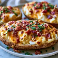 Twice Baked Breakfast Potatoes for 4