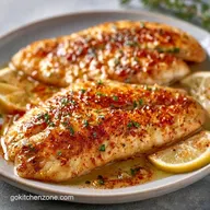 One Pan Baked Tilapia with Lemon Butter