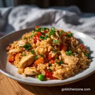 Chicken and Rice in 40 Minutes One Pot Meal