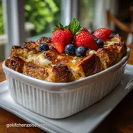 Overnight French Toast Casserole: Silky Center