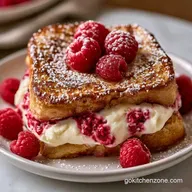 Raspberry Cheesecake French Toast for 8