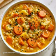 Simple Vegetable Rice Soup in 30 Minutes