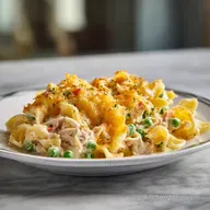 Tuna Noodle Casserole with Panko Crust
