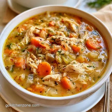 4 Ingredient Slow Cooker Chicken Soup Recipe Card