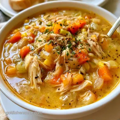 4 Ingredient Slow Cooker Chicken Soup
