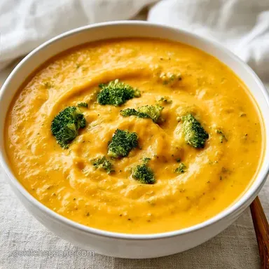 4 Ingredient Crockpot Cheese Soup, Creamy