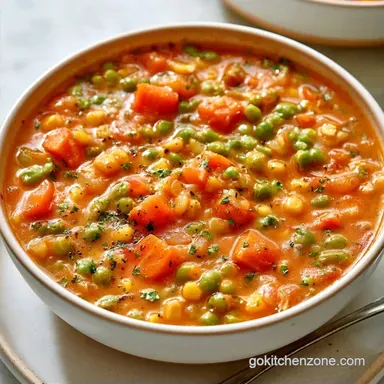 4 Ingredient Crockpot Vegetable Soup