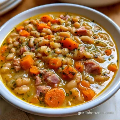 4 Ingredient Slow Cooker Bean Soup for 8