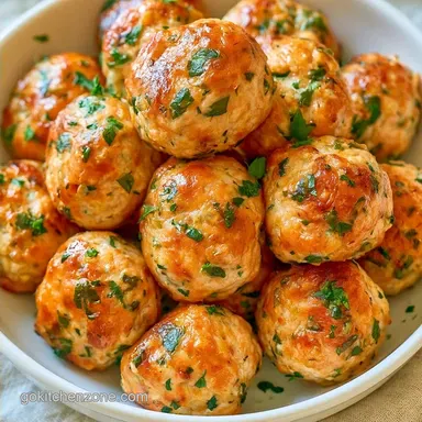 Baked Chicken Meatballs for 4 Servings