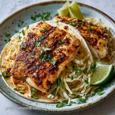 Baked Tilapia Tacos Recipe in 25 Minutes Recipe Card