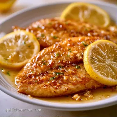 Baked Tilapia with Lemon for 4 Servings Recipe Card