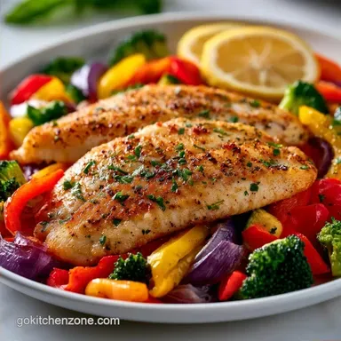 Baked Tilapia With Vegetables: 25 Min