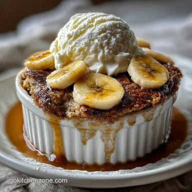 Banana Bread Cobbler: Baked Dessert Recipes in 1 Hour Recipe Card