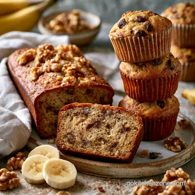 Easy Banana Bread and Muffin Recipes for Breakfast