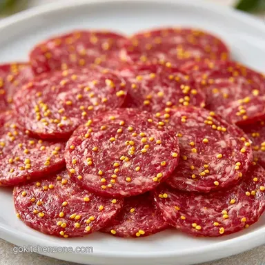Beef Summer Sausage Roll for 16 Servings Recipe Card