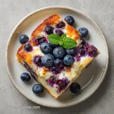 Blueberry Cottage Cheese Breakfast for 4 Recipe Card