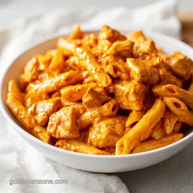Buffalo Chicken Pasta in 30 Minutes Recipe Card