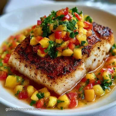Caribbean Fish Mango Salsa in 25 Minutes
