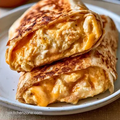 Cheesy Boiled Egg Wrap in 10 Minutes