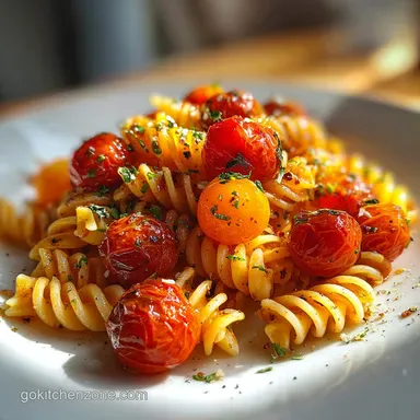 Cherry Tomato Pasta in 20 Minutes - Silky Garlic Finish