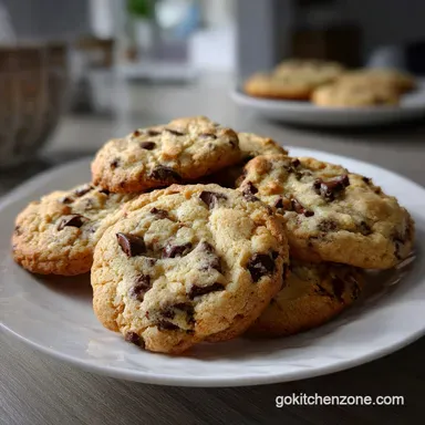 Chocolate Chip Cookies: Velvety Center Recipe Card