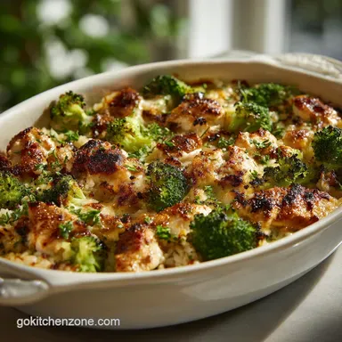 Chicken Broccoli Rice Casserole: One-Pot & Creamy Recipe Card