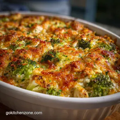 Chicken Broccoli Rice Casserole: One-Pot & Creamy
