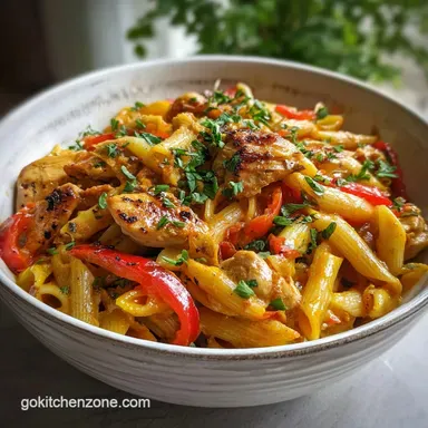 Chicken Fajita Pasta in 35 Minutes